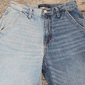 Aéropostale Size 8 Two-Tone 90's Baggy Carpenter Style Wider Leg Denim Jeans